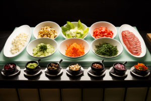 Fresh salad bar as part of mercure hotels meeting food offering